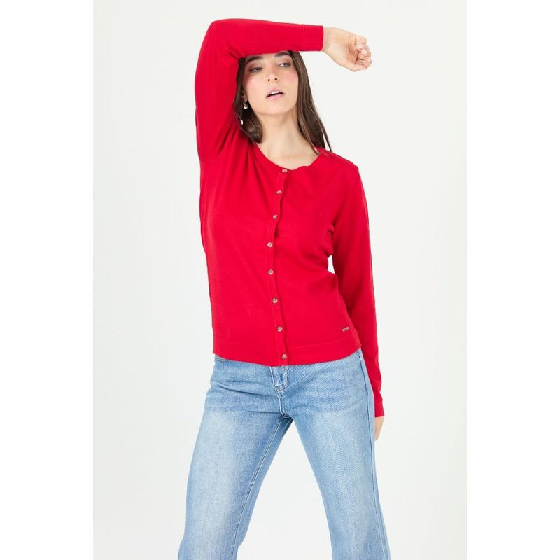 PRIVILEGE - Cardigan rojo PRIVILEGE 2467 - Rojo