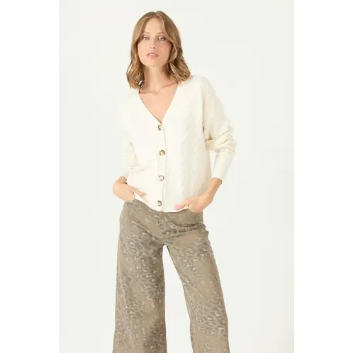 PRIVILEGE - Cardigan crema 2163 - Crema