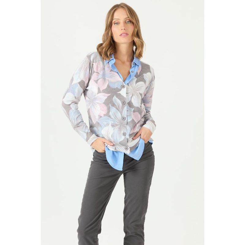 PRIVILEGE - Cardigan multicolor flores PRIVILEGE 2190 - Multicolor
