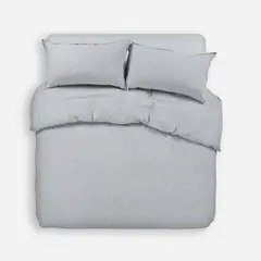 ROSEN - Funda Plumón Froens Lino-Algodón Rayas Gris King