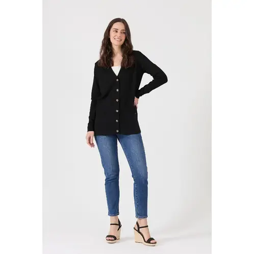 PRIVILEGE - Cardigan negro 1561 - Negro