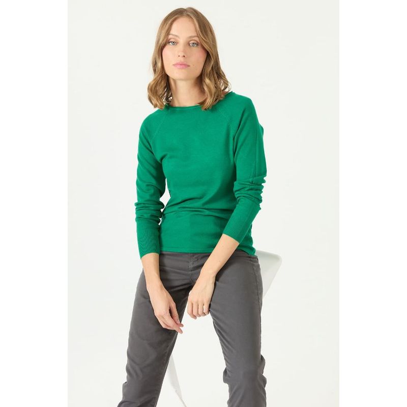 PRIVILEGE - Sweater verde PRIVILEGE 2191 - Verde