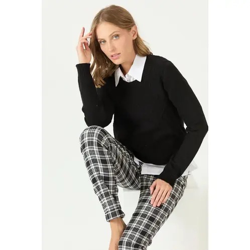 PRIVILEGE - Sweater negro 2207 - Negro