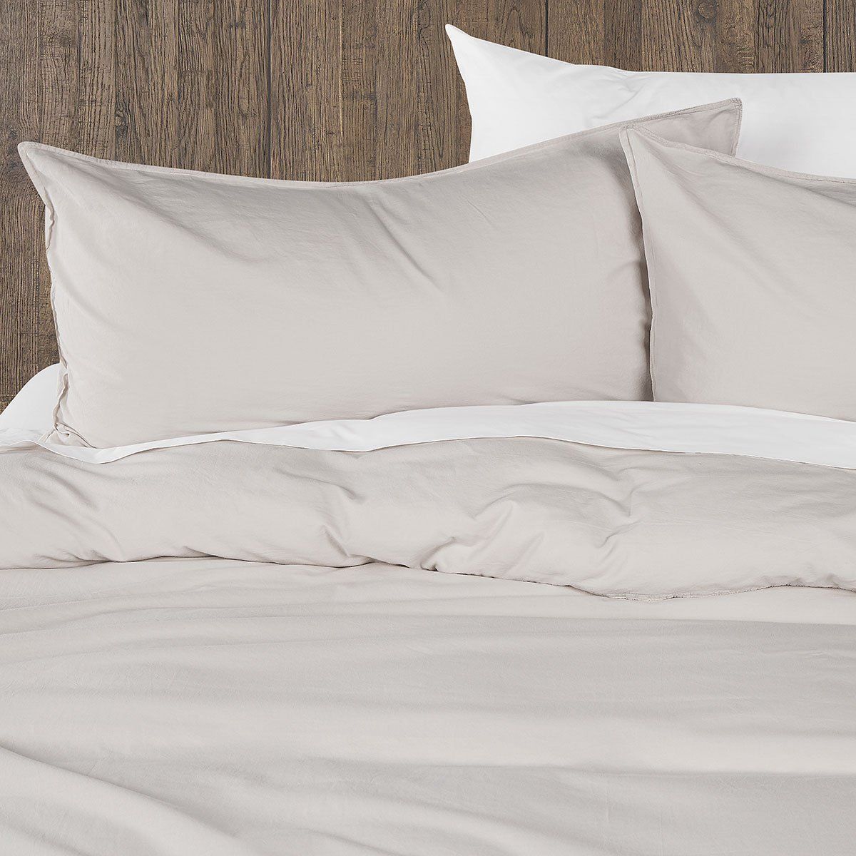 ROSEN - Funda Plumón Froens Algodón Orgánico Gris Perla King