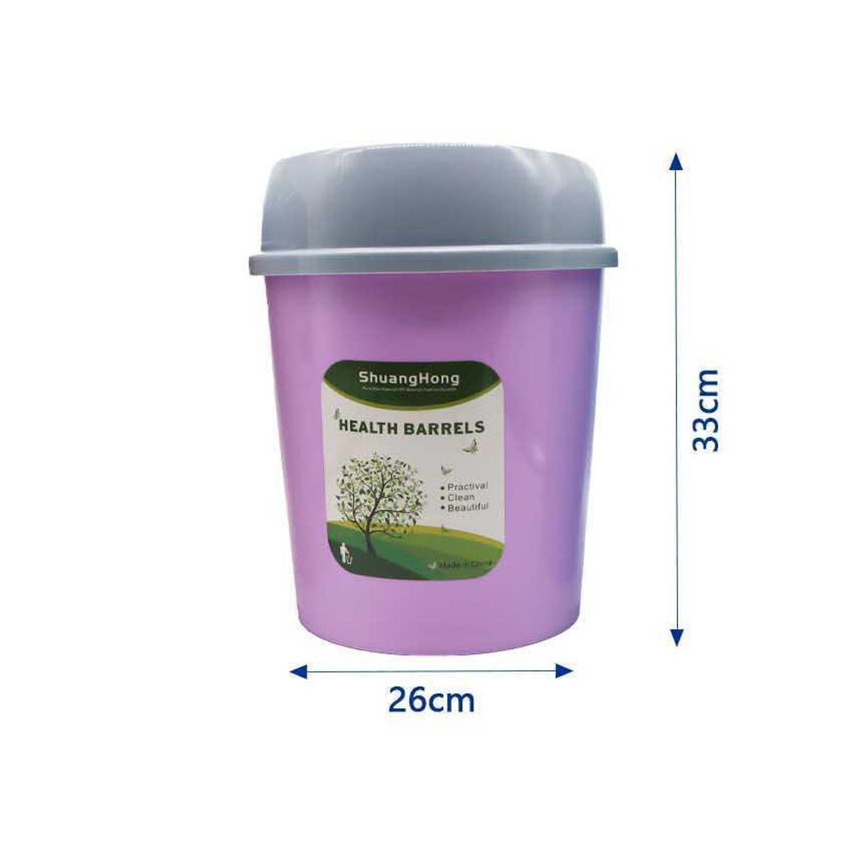 GENERICO - Basurero Plástico Tapa