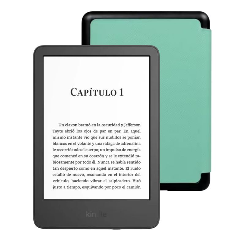 KINDLE - Amazon Kindle Paperwhite 7" e-Reader (2024) 16 GB con Funda Premium verde