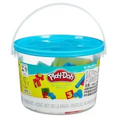 PLAY DOH - PLAY-DOH MINI CUBETA CON MASAS Y NÚMEROS AZUL