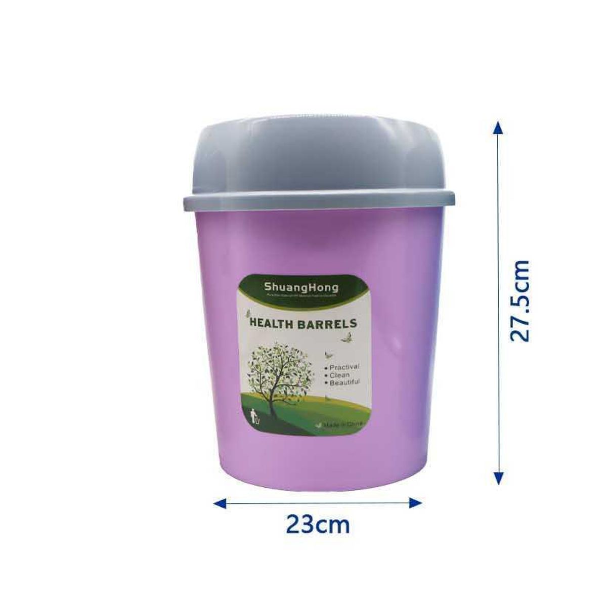 GENERICO - Basurero Plástico Tapa