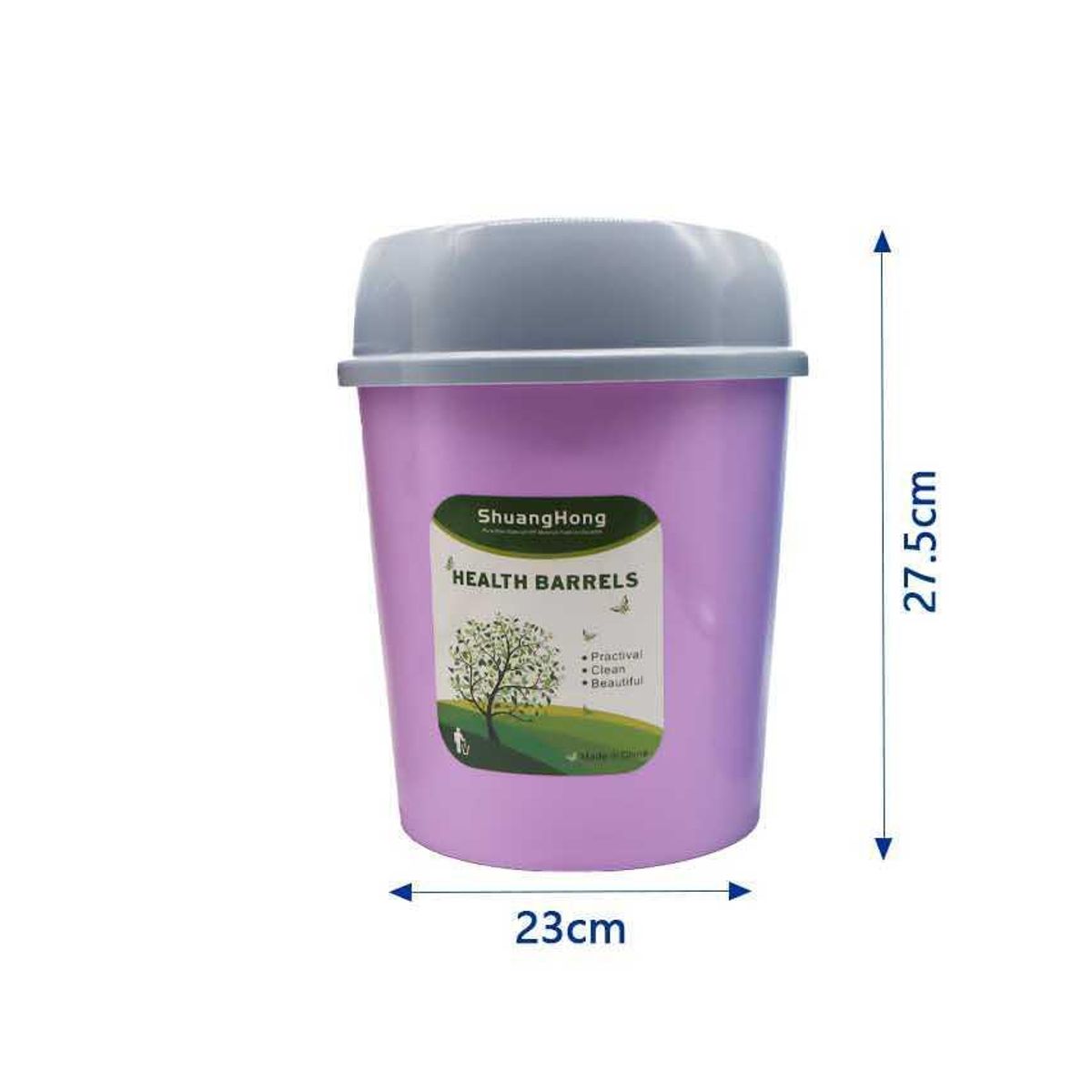 GENERICO - Basurero Plástico Tapa