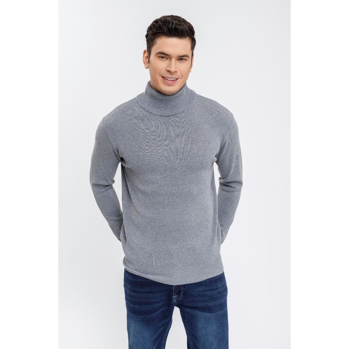 LIKE SHOP - Sweater Tejido Hombre Cuello Subido Beatle 7198