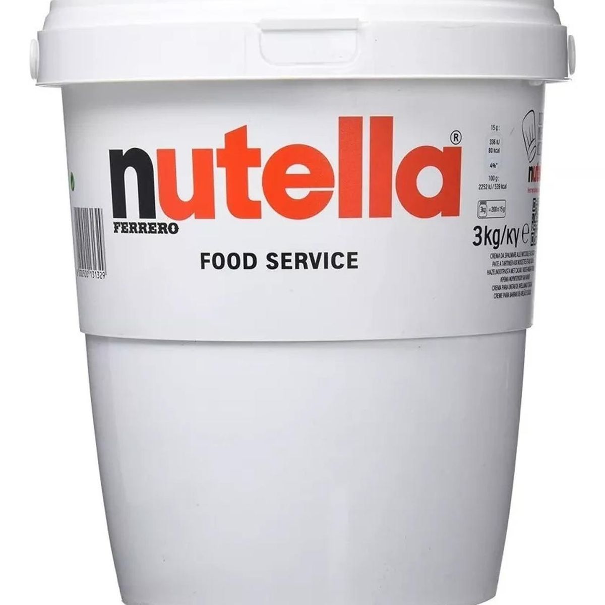 GENERICO - Nutella Balde 3 kg Deliciosa Crema de Avellanas con Cacao