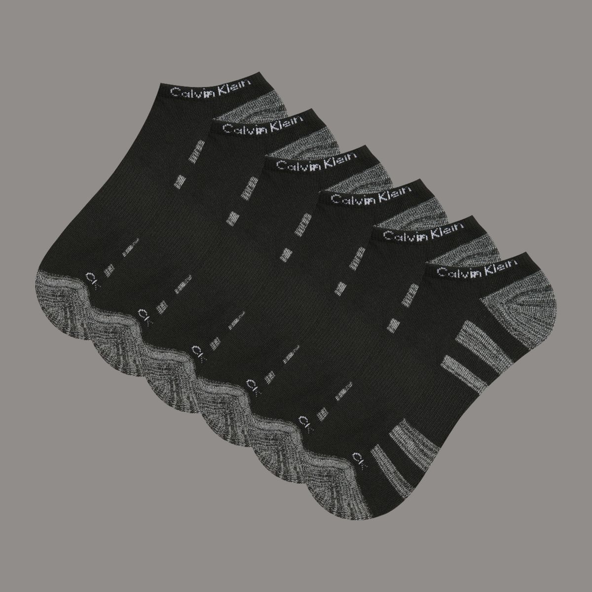 CALVIN KLEIN - Pack 6 Calcetines Dual Feed Cushion Negro Calvin Klein