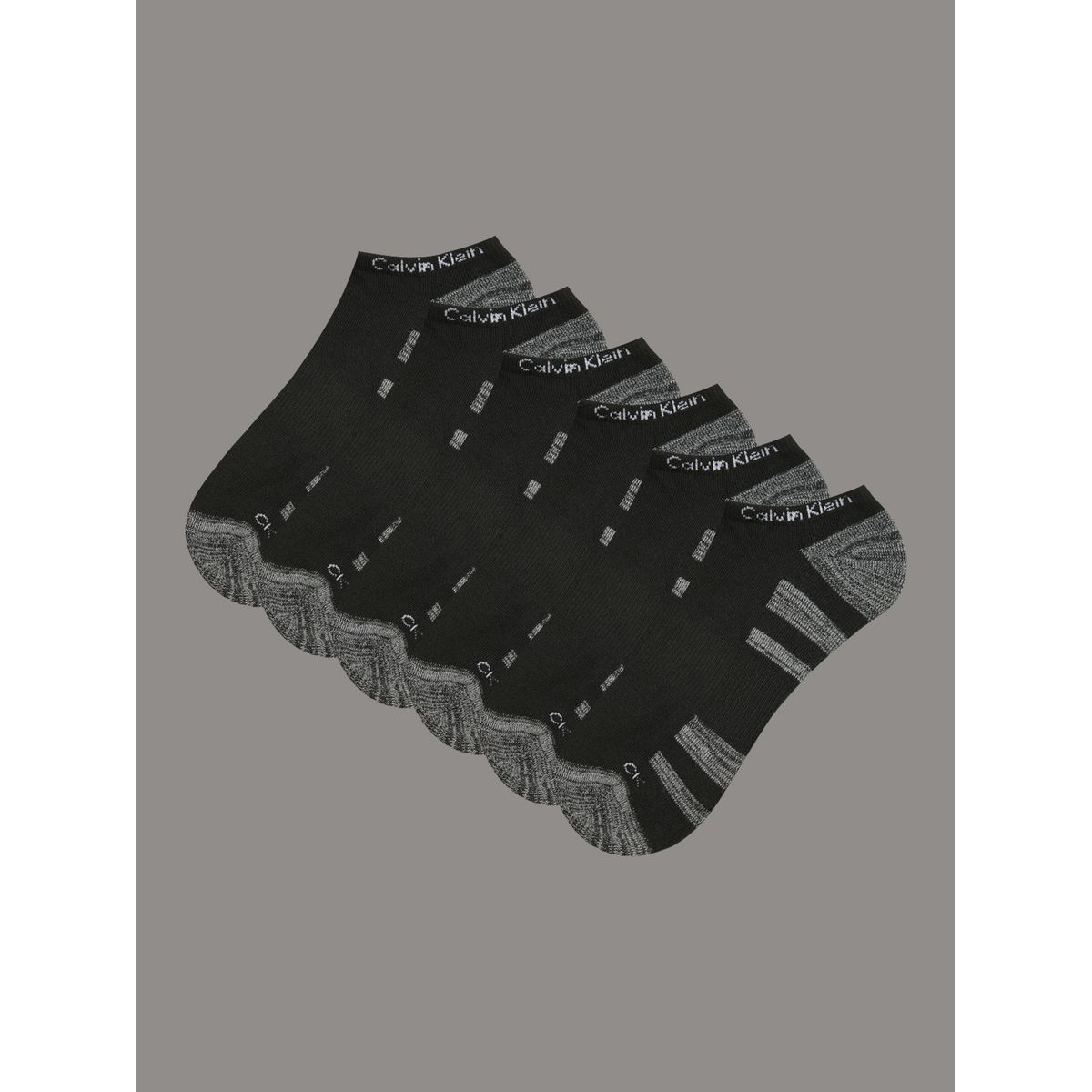 CALVIN KLEIN - Pack 6 Calcetines Dual Feed Cushion Negro Calvin Klein
