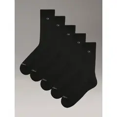 CALVIN KLEIN - Pack 5 Calcetines Terry Cushion Negro