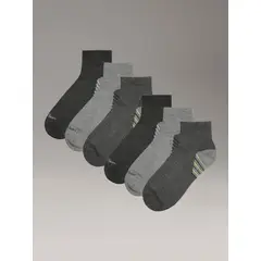CALVIN KLEIN - Pack 6 Calcetines Cushion Quarter Gris