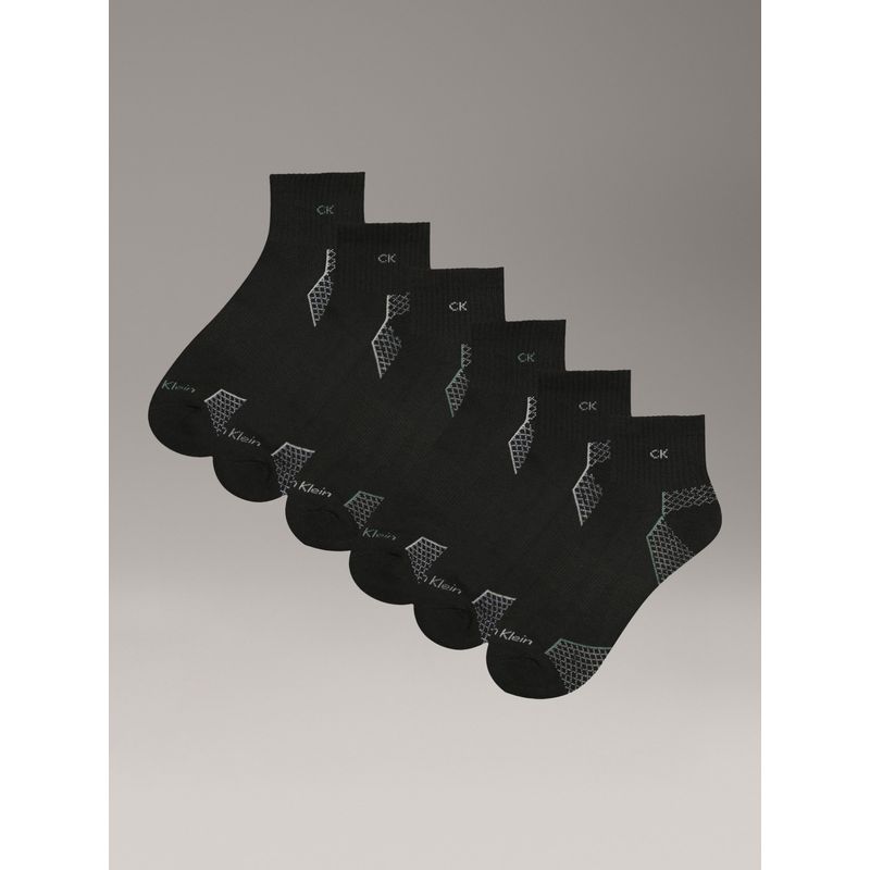 CALVIN KLEIN - Pack 6 Calcetines Cushion 1/2 Terry AT Negro Calvin Klein