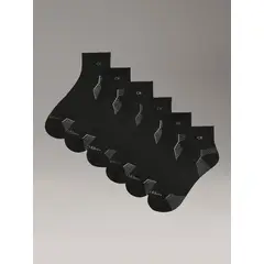 CALVIN KLEIN - Pack 6 Calcetines Cushion 1/2 Terry AT Negro