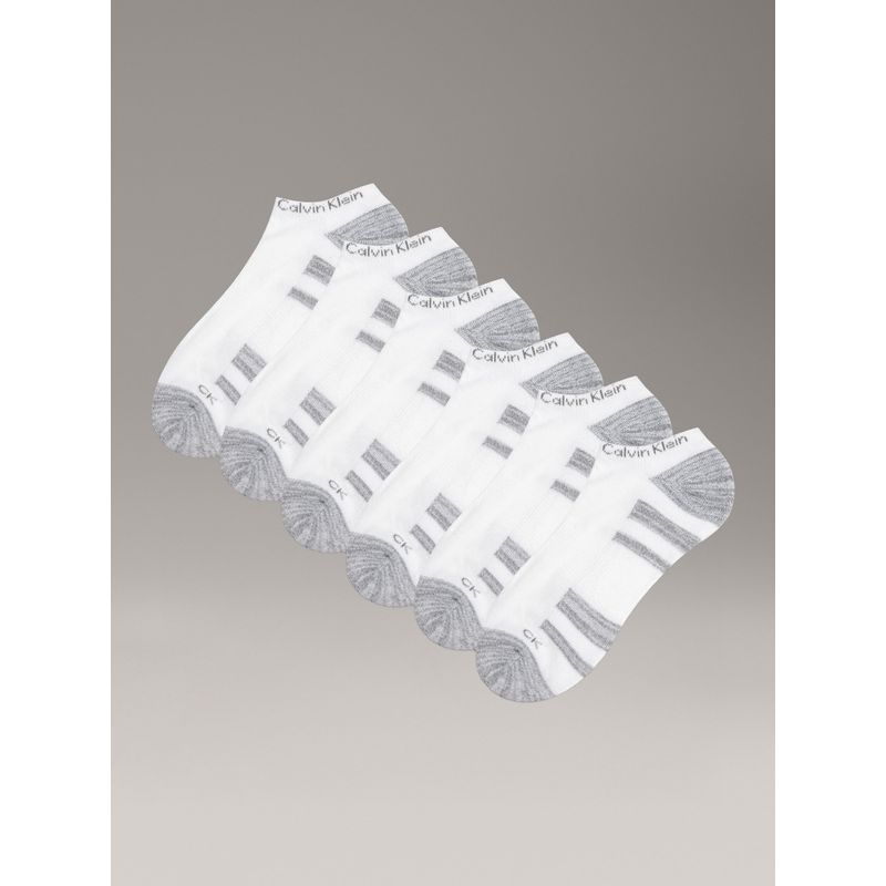 CALVIN KLEIN - Pack 6 Calcetines Dual Feed Cushion Blanco Calvin Klein
