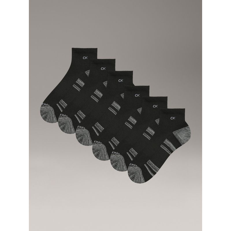 CALVIN KLEIN - Pack 6 Calcetines Cushion 1/2 Terry Negro Calvin Klein
