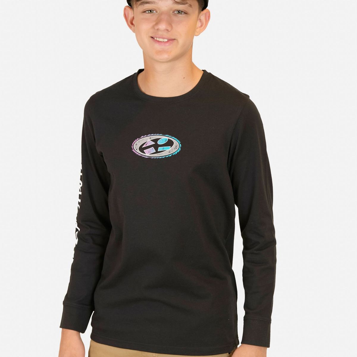 MAUI AND SONS - Polera ML Mai Tai Negro Infantil Maui And Sons - Negro