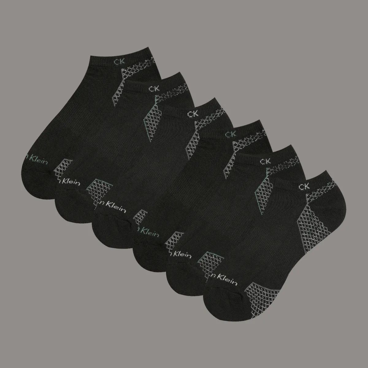 CALVIN KLEIN - Pack 6 Calcetines Cushion Terry Negro Calvin Klein