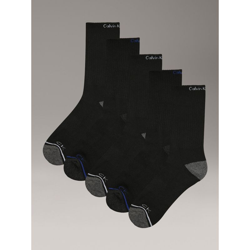 CALVIN KLEIN - Pack 5 Calcetines Cushion Crew Negro Calvin Klein