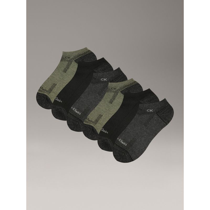 CALVIN KLEIN - Pack 6 Calcetines Cushion 1/2 Terry Gris Calvin Klein