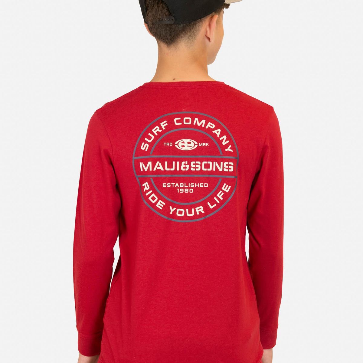MAUI AND SONS - Polera ML Tiki Sunset Rojo Infantil Maui And Sons - Rojo