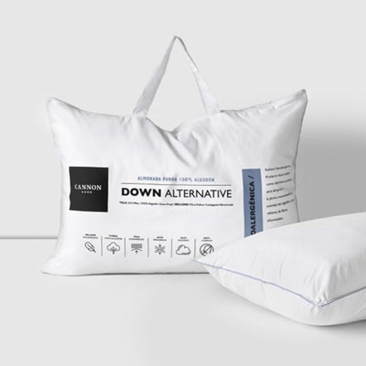 CANNON - Almohada Cannon Home Down Alternative  Microfibra Ultra Suave