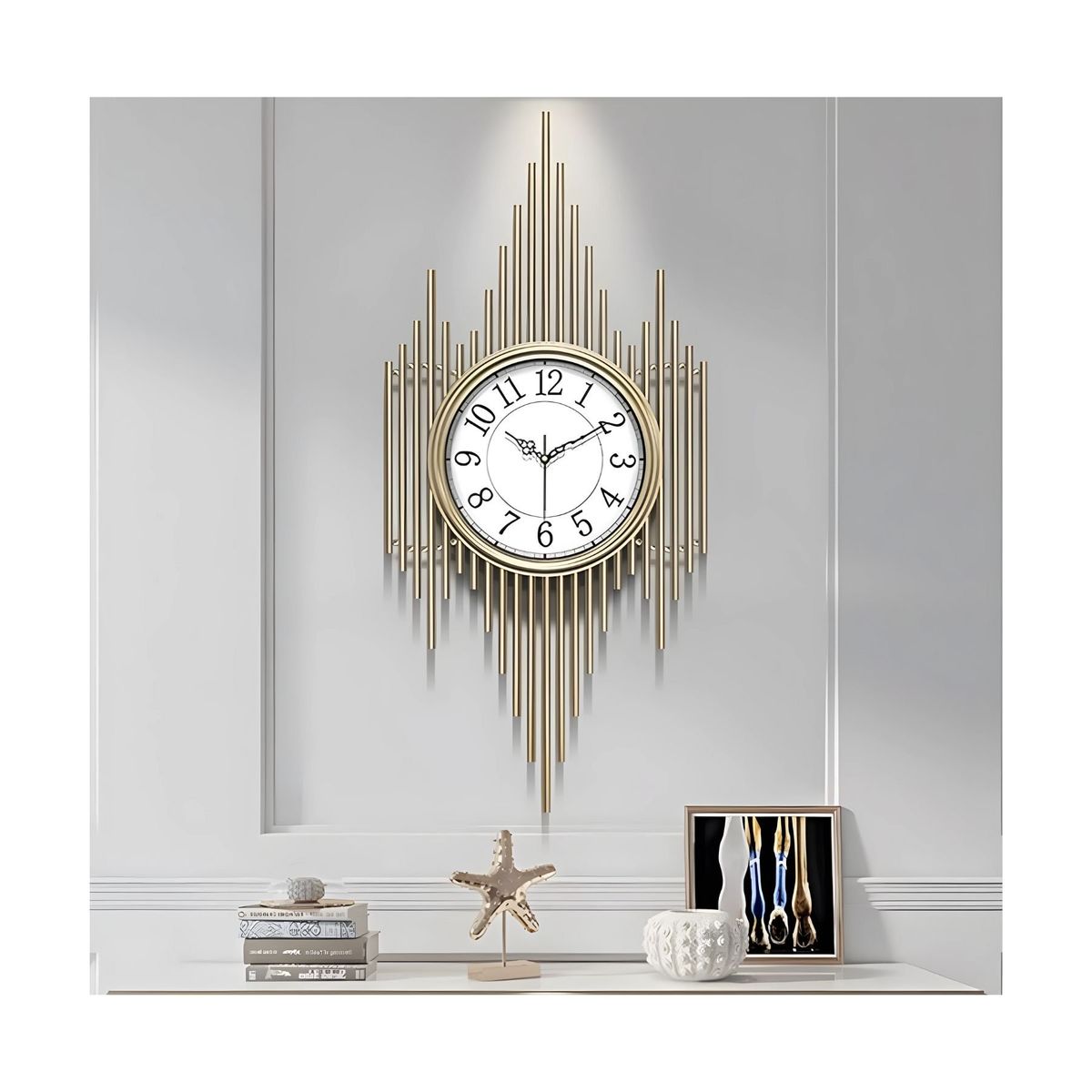 GENERICO - Reloj Metálico de Muro con Diseño Exclusivo