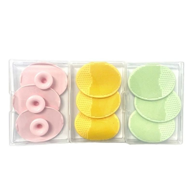 GENERICO - Pack 3 Cepillos De Baños Silicona Para Bebe