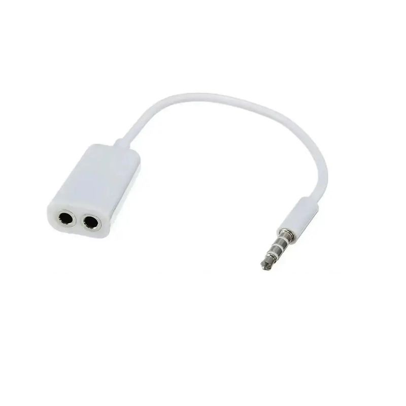GENERICO - Cable Divisor de audio 3.5mm (1 conector macho a 2 hembra)