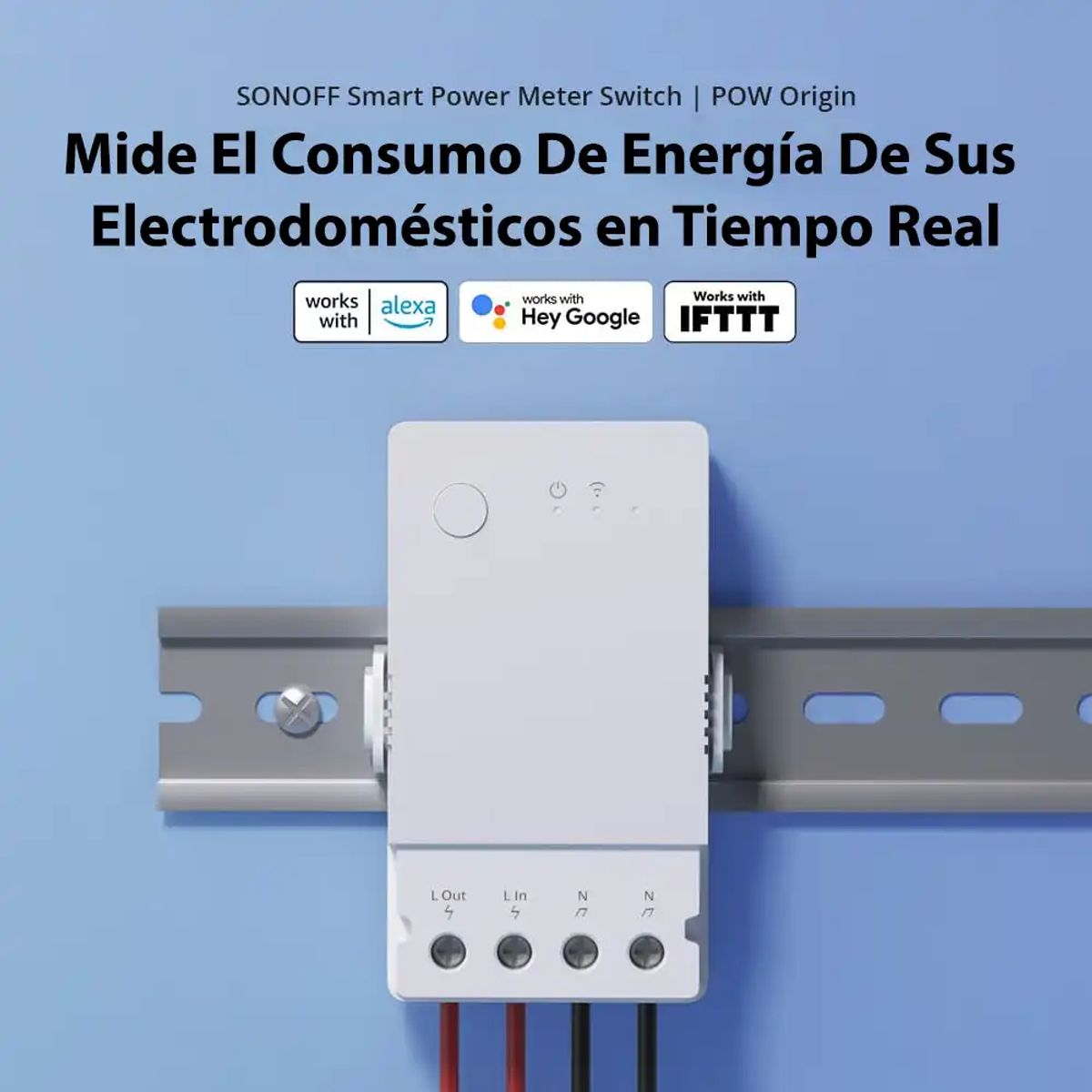 SONOFF - Interruptor WiFi con Medición de Energía Sonoff POW Origin 16A