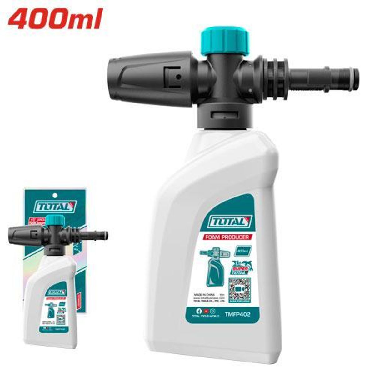 TOTAL TOOLS - PRODUCTOR DE ESPUMA 400ML TOTAL TMFP402 PARA HIDRO TGTSGS026