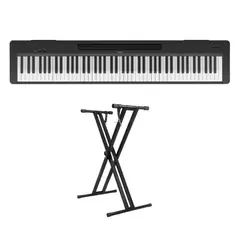 YAMAHA - Piano Digital P145B + Adaptador de Corriente y Atril