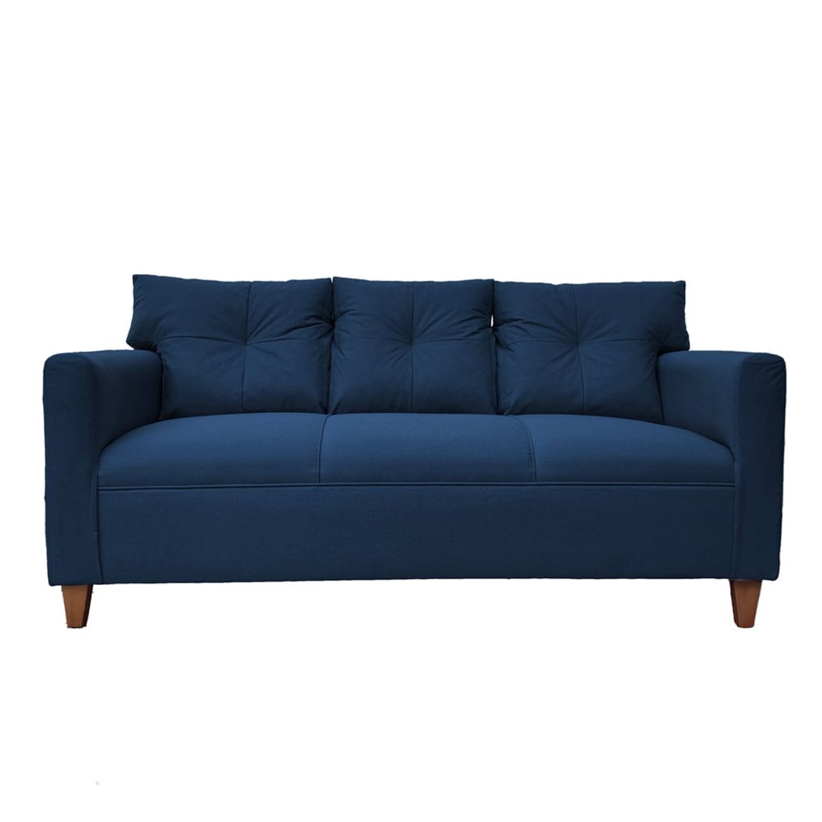 SOFAS HOME - SOFA MATEO CHENILLE AZUL PATA MADERA 3C
