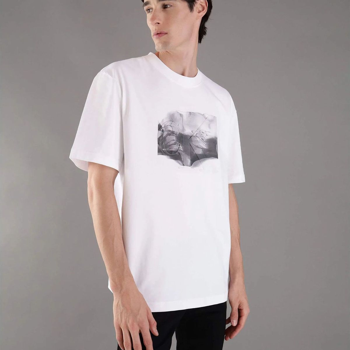 CALVIN KLEIN - Polera Euphoric Floral Blanco Calvin Klein