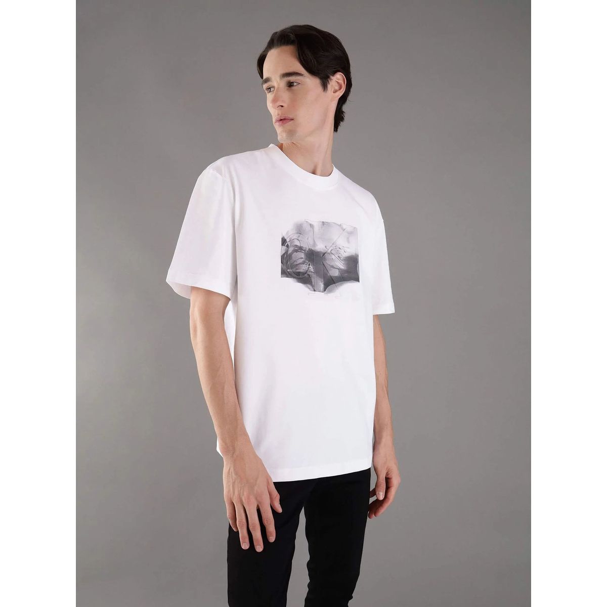 CALVIN KLEIN - Polera Euphoric Floral Blanco Calvin Klein