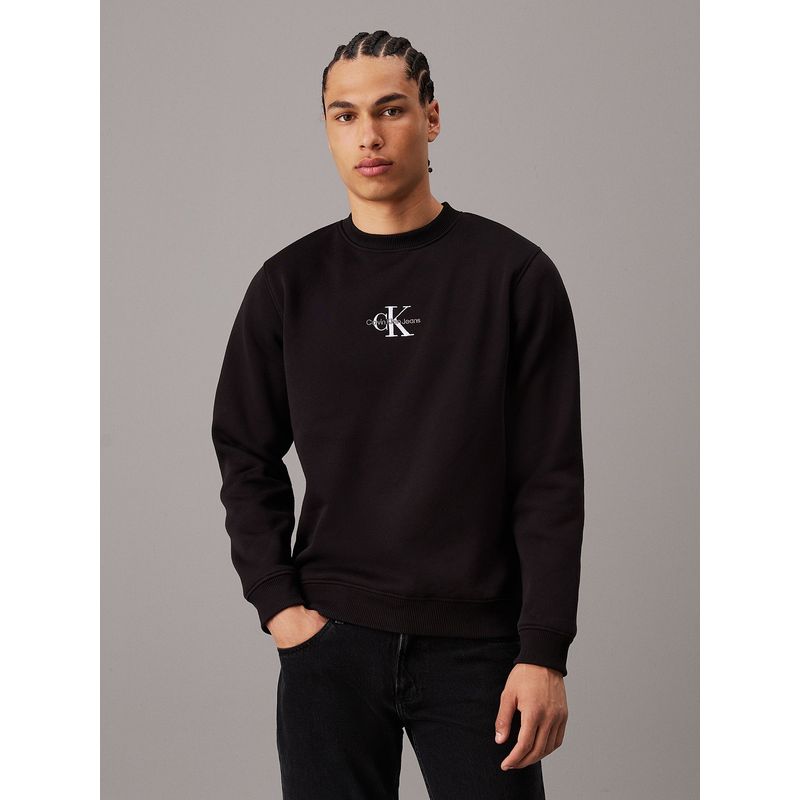 CALVIN KLEIN - Polerón Monologo Negro Calvin Klein