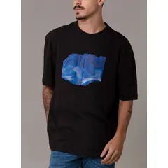 CALVIN KLEIN - Polera Euphoric Floral Negro