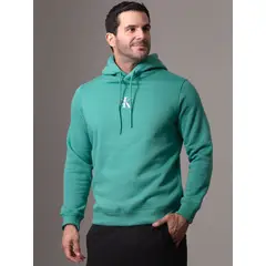 CALVIN KLEIN - Polerón con Gorro Monologo Verde