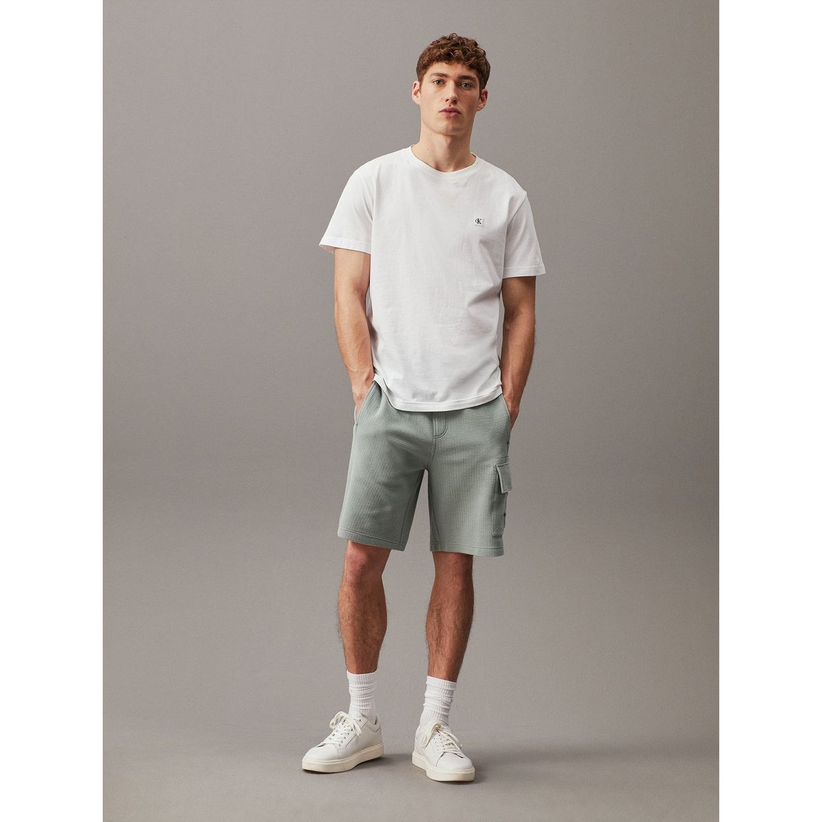 CALVIN KLEIN - Short City Grid Gris Calvin Klein
