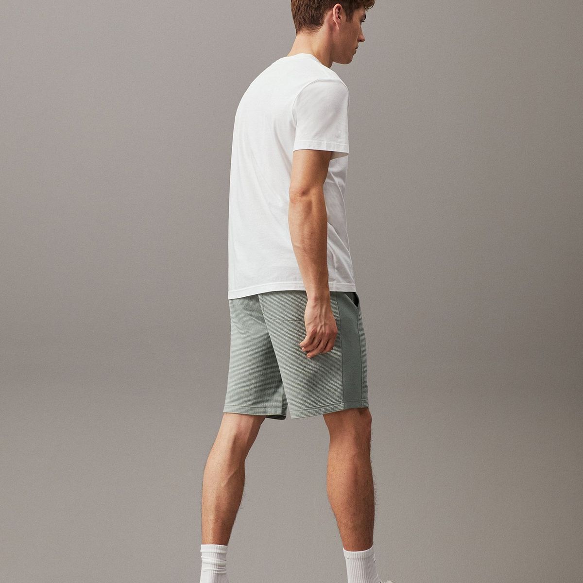 CALVIN KLEIN - Short City Grid Gris Calvin Klein