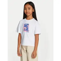 CALVIN KLEIN - Polera Niña Flower Graphic Blanco