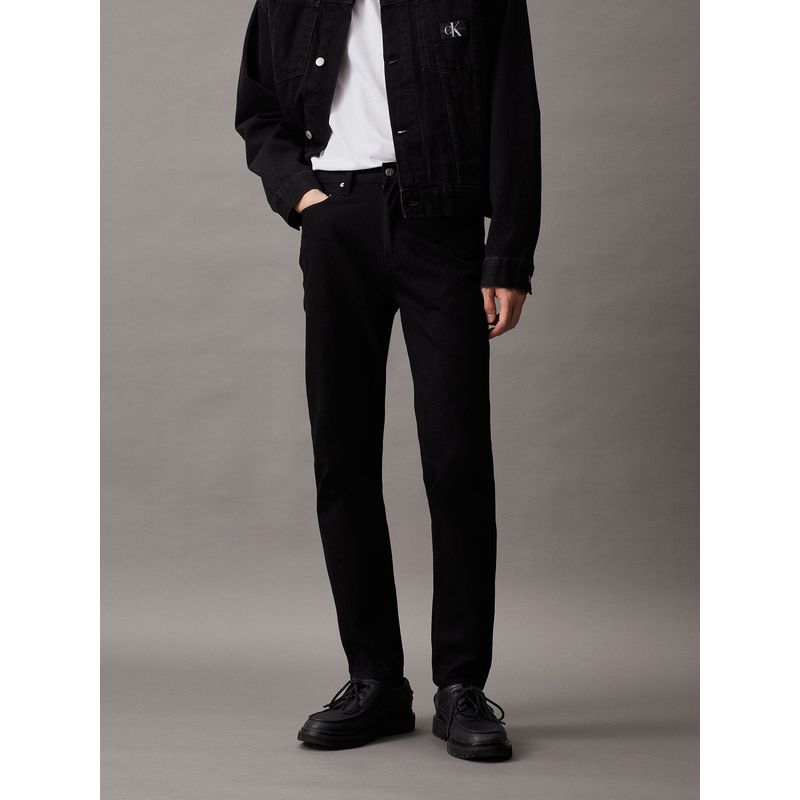 CALVIN KLEIN - Jeans Regular Taper Negro Calvin Klein