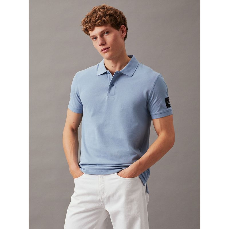 CALVIN KLEIN - Polo Badge Azul Calvin Klein