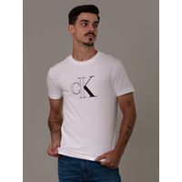 Polera Outline Monologo Blanco