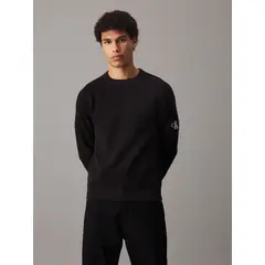 CALVIN KLEIN - Sweater Badge Easy Negro