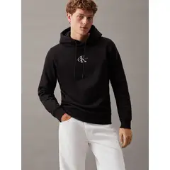 CALVIN KLEIN - Polerón con Gorro Monologo Negro