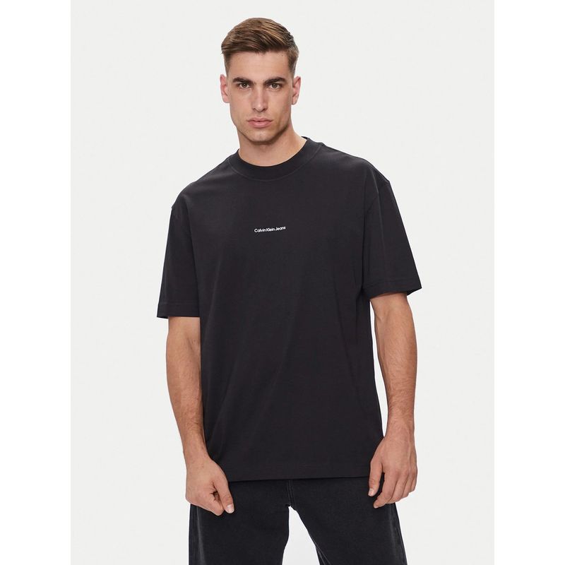 CALVIN KLEIN - Polera City Grid Map Negro Calvin Klein